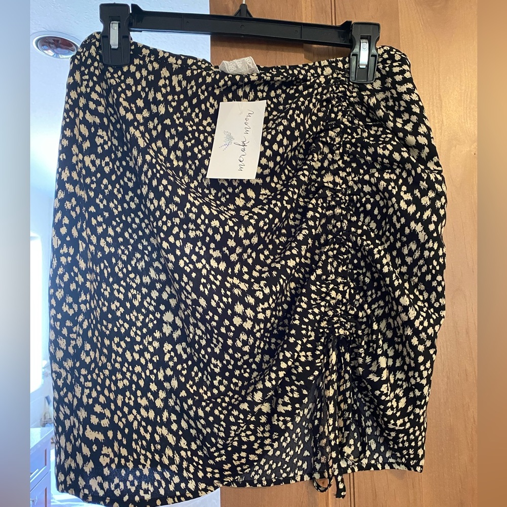 Sadie & Sage Leopard Mini Skirt